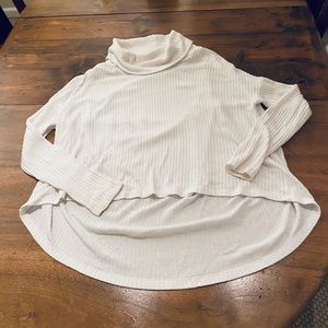 Anthropologie cowl-neck high-low sweater